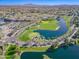 Scenic golf course community with lush landscaping, water features, and mountain views at 3800 S Cantabria Cir # 1023, Chandler, AZ 85248