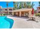 Community pool with shaded gazebo and outdoor seating and grill at 3800 S Cantabria Cir # 1023, Chandler, AZ 85248
