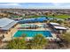 Community lap pool and leisure pool with surrounding amenities at 22459 E Marsh Rd, Queen Creek, AZ 85142