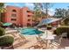 Inviting community pool with ample seating, surrounded by lush landscaping at 4303 E Cactus Rd # 146B, Phoenix, AZ 85032