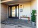 Inviting entryway with modern door and tile flooring at 607 E Manhatton Dr, Tempe, AZ 85282