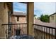Private balcony with seating area overlooking the community at 9424 E Hidden Spur Trl, Scottsdale, AZ 85255