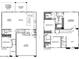 Floor plan showcasing the layout of a four-bedroom, three-bathroom home with a two-car garage at 25224 W Wayland Dr, Buckeye, AZ 85326