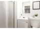 Clean bathroom with a vanity and shower/tub combo at 3921 W Griswold Rd, Phoenix, AZ 85051