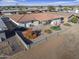 Aerial view showcasing the home's layout and backyard at 4047 E Catalina Cir, Mesa, AZ 85206