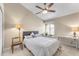 Bright bedroom with a queen-size bed and built-in desk at 942 N Miramar --, Mesa, AZ 85213