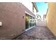 Private patio with paver stones and sliding glass doors at 1089 S Annie Ln, Gilbert, AZ 85296