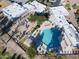 Aerial view of community pool and surrounding amenities at 11642 S Half Moon Dr, Phoenix, AZ 85044