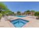 Community pool and spa with lounge chairs at 19522 N 84Th Ave, Peoria, AZ 85382
