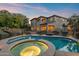 Stunning pool and spa, ideal for outdoor relaxation at 21415 N 37Th Run, Phoenix, AZ 85050