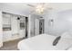 Bright bedroom with ample closet space and wood floors at 6834 E 4Th St # 7, Scottsdale, AZ 85251