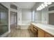 Elegant bathroom with double vanity and soaking tub at 14430 N Agave Dr, Fountain Hills, AZ 85268