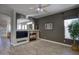 Gathering room with fireplace, built-in entertainment center at 14430 N Agave Dr, Fountain Hills, AZ 85268