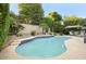 Inviting kidney-shaped pool with patio furniture at 14430 N Agave Dr, Fountain Hills, AZ 85268
