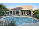 Relaxing pool area with patio furniture and landscaping at 14430 N Agave Dr, Fountain Hills, AZ 85268