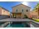Two story home with backyard pool and patio at 44344 W Knauss Dr, Maricopa, AZ 85138
