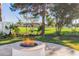 Relaxing fire pit area in a beautifully landscaped backyard at 1345 W Edgemont Ave, Phoenix, AZ 85007