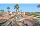 Complex aerial view showing pool and building layout at 4141 N 31St St # 414, Phoenix, AZ 85016