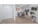Charming dining area with a round wooden table and four black chairs at 4141 N 31St St # 414, Phoenix, AZ 85016