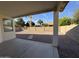 Landscaped backyard with gravel and block wall at 4544 N 129Th Ave, Litchfield Park, AZ 85340