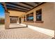 Covered patio with pavers and pergola at 45335 W Rhea Rd, Maricopa, AZ 85139