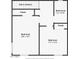 Lower floor plan includes two bedrooms, a bathroom, and ample closet space at 10015 N 14Th St # 7, Phoenix, AZ 85020