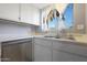 White kitchen with stainless steel dishwasher and double sink at 10015 N 14Th St # 7, Phoenix, AZ 85020