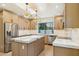 Modern kitchen with marble countertops and stainless steel appliances at 10587 E Caron St, Scottsdale, AZ 85258