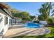Inviting kidney shaped pool with grassy backyard at 10587 E Caron St, Scottsdale, AZ 85258