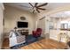 Spacious living room with hardwood floors and open floor plan at 21836 W Hopi St, Buckeye, AZ 85326