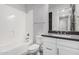 Clean bathroom, with white vanity and bathtub at 28965 N 120Th Dr, Peoria, AZ 85383