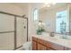 Bathroom with shower, vanity, and toilet at 4510 N Pierce Ct, Buckeye, AZ 85396