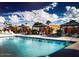Inviting community pool with shaded seating at 9431 E Coralbell Ave # 124, Mesa, AZ 85208