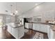Modern kitchen with stainless steel appliances and an island at 4494 E Brae Voe Way, San Tan Valley, AZ 85140