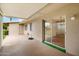 Patio with sliding door access to the interior at 10404 W Audrey Dr, Sun City, AZ 85351