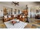 Spacious living room with open floor plan and large windows at 10821 E Tusayan Trl, Scottsdale, AZ 85255
