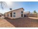 Large backyard with gravel and block wall at 7318 W Greer Ave, Peoria, AZ 85345