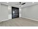 Modern fireplace with marble surround in living room at 7538 E Garfield St, Scottsdale, AZ 85257