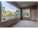Spacious patio offering scenic views of the community at 15050 N Thompson Peak Pkwy # 2006, Scottsdale, AZ 85260