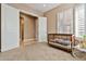 Charming bedroom with a crib and plenty of space for baby items at 18088 W Narramore Rd, Goodyear, AZ 85338