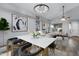 Bright dining area with marble table and modern chairs at 2123 E La Costa Dr, Chandler, AZ 85249