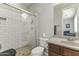 Clean bathroom with a walk-in shower and vanity at 14575 W Orange Dr, Litchfield Park, AZ 85340