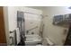 Clean bathroom with shower/tub combo and a toilet at 3818 W Rose Ln, Phoenix, AZ 85019