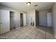 Bedroom with double closets and ensuite bathroom at 6637 N 54Th Ave, Glendale, AZ 85301