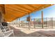 Covered patio with views of the pool at 20165 W Moccasin Trl, Buckeye, AZ 85326