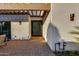 Modern entryway with glass door and welcome mat at 8508 E Mustang Trl, Scottsdale, AZ 85258