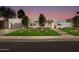 Stunning contemporary home with landscaped front yard and brick driveway at 8508 E Mustang Trl, Scottsdale, AZ 85258