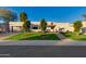 Contemporary home with a lush green lawn and walkway at 8508 E Mustang Trl, Scottsdale, AZ 85258