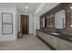 Modern bathroom with double vanity and elegant tile at 9732 N Fireridge Trl, Fountain Hills, AZ 85268
