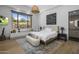 Bedroom with large window, light wood floors, and neutral decor at 9732 N Fireridge Trl, Fountain Hills, AZ 85268